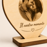 Targa Cuore in legno da personalizzare - immagine 5